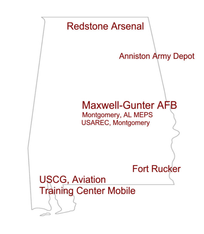 Locate Military Relocation Specialists by clicking the installation